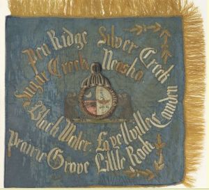 "Veterans Flag" of the 1st Regiment Missouri Cavalry Volunteers